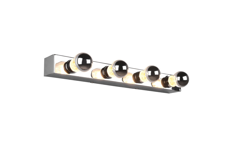 HLW LED LED Wandlamp Trion Teatri - Spatwaterdicht IP44, Mat Chroom & Beam Angle Verstelbaar