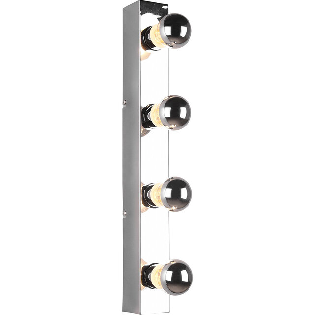 HLW LED LED Wandlamp Trion Teatri - Spatwaterdicht IP44, Mat Chroom & Beam Angle Verstelbaar