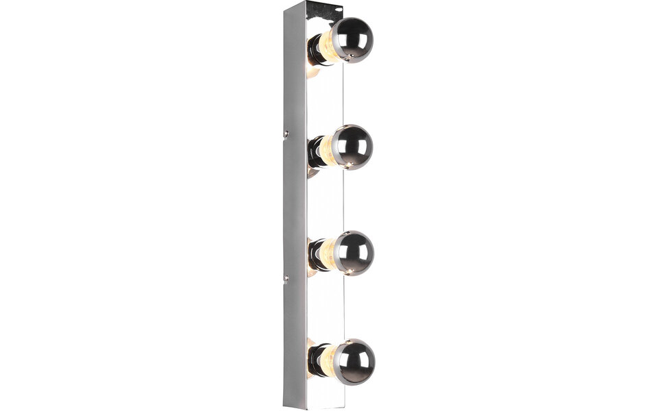 HLW LED LED Wandlamp Trion Teatri - Spatwaterdicht IP44, Mat Chroom & Beam Angle Verstelbaar