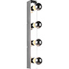 HLW LED LED Wandlamp Trion Teatri - Spatwaterdicht IP44, Mat Chroom & Beam Angle Verstelbaar