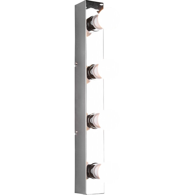 HLW LED LED Wandlamp Trion Teatri - Spatwaterdicht IP44, Mat Chroom & Beam Angle Verstelbaar
