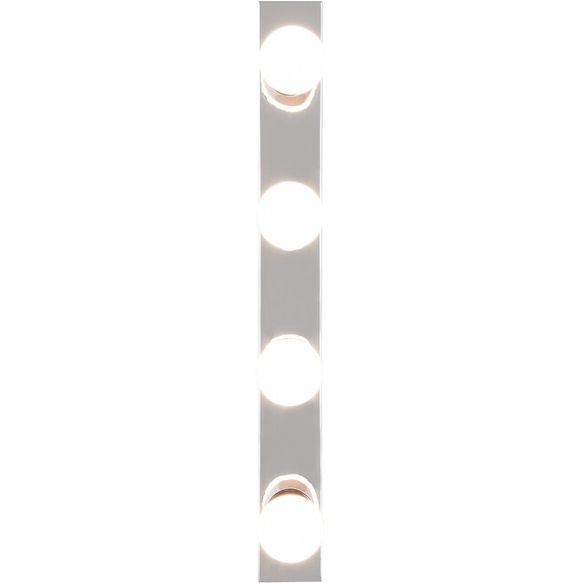 HLW LED LED Wandlamp Trion Teatri - Spatwaterdicht IP44, Mat Chroom & Beam Angle Verstelbaar