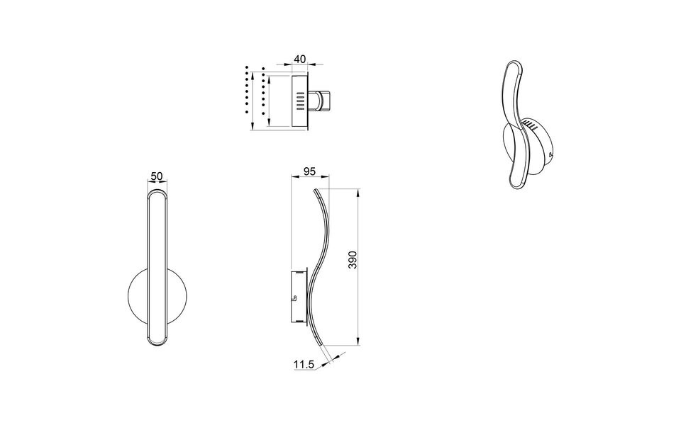 HLW LED Dimmable LED Wall Lamp 11W - Matte White, Adjustable Beam Angle, Neutral White HLW LED Dimmable LED Wall Lamp 11W - Matte White, Adjustable Beam Angle, Neutral White