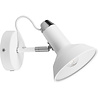 Ronde mat witte LED wandlamp van aluminium met E14 fitting en maximaal 10W vermogen Ronde mat witte LED wandlamp van aluminium met E14 fitting en maximaal 10W vermogen
