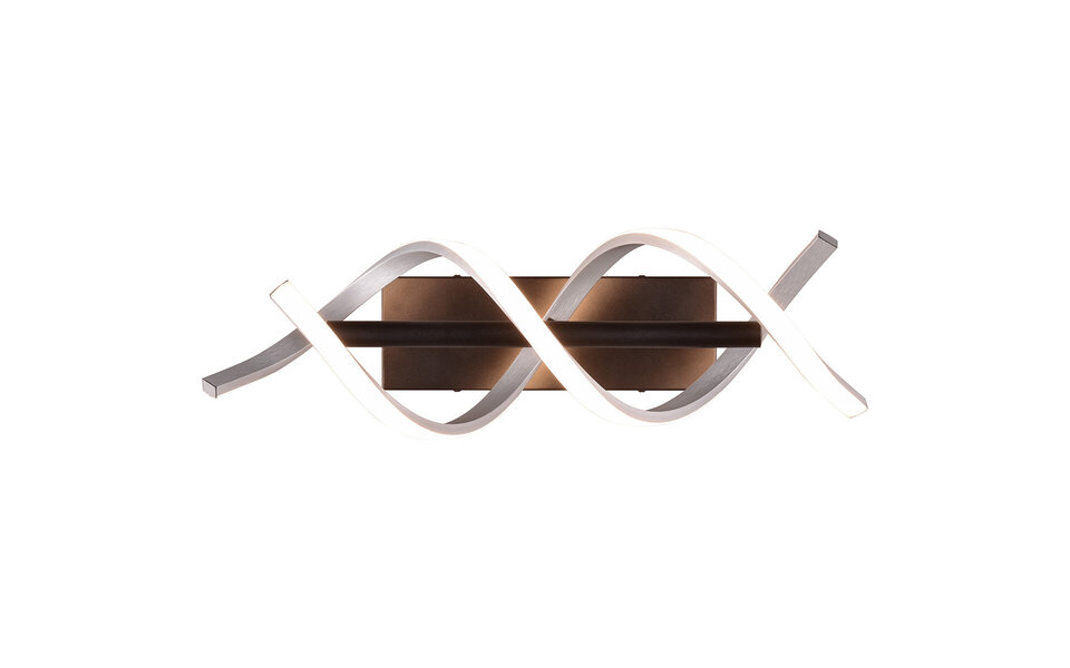 HLW LED Dimbare LED Wandlamp 22W - Trion Sarina - Beam Angle Verstelbaar - Geborsteld Zilver