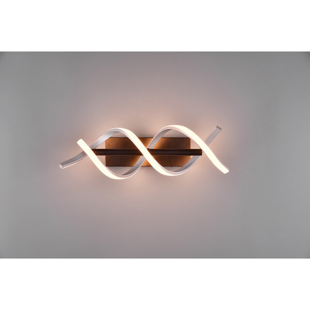 HLW LED Dimbare LED Wandlamp 22W - Trion Sarina - Beam Angle Verstelbaar - Geborsteld Zilver