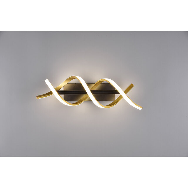 HLW LED Trion Sarina 22W Dimbare LED Wandlamp - Mat Gouden Aluminium & Verstelbare Beam Angle HLW LED Trion Sarina 22W Dimbare LED Wandlamp - Mat Gouden Aluminium & Verstelbare Beam Angle