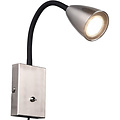 Moderne LED Wandspot met GU10 Fitting, Verstelbare Beam Angle & Mat Nikkel Design