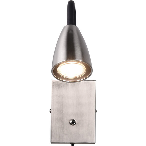 HLW LED Moderne LED Wandspot met GU10 Fitting, Verstelbare Beam Angle & Mat Nikkel Design HLW LED Moderne LED Wandspot met GU10 Fitting, Verstelbare Beam Angle & Mat Nikkel Design