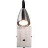 HLW LED Modern LED Wall Spotlight with GU10 Fitting, Adjustable Beam Angle & Matte Nickel Design