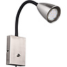 HLW LED Modern LED Wall Spotlight with GU10 Fitting, Adjustable Beam Angle & Matte Nickel Design
