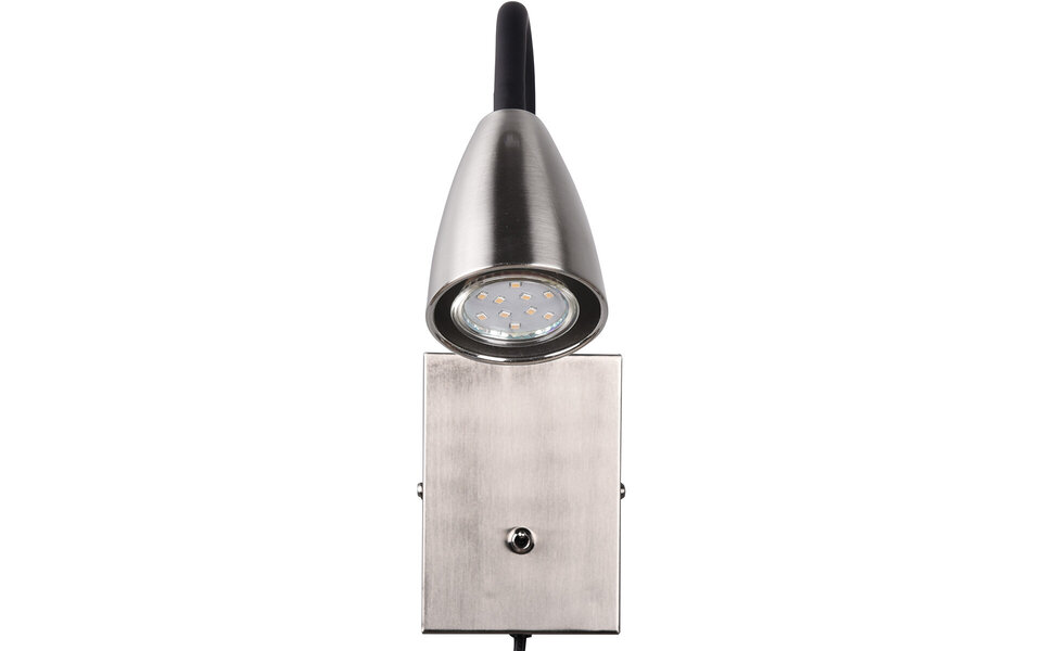 HLW LED Modern LED Wall Spotlight with GU10 Fitting, Adjustable Beam Angle & Matte Nickel Design