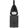HLW LED LED wall spotlight matte black with GU10 fitting, adjustable beam angle & aluminum
