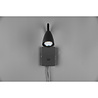 HLW LED LED wall spotlight matte black with GU10 fitting, adjustable beam angle & aluminum