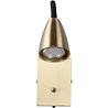 HLW LED LED Wall Spotlight Matte Gold with GU10 Fitting, Adjustable Beam Angle & Aluminum