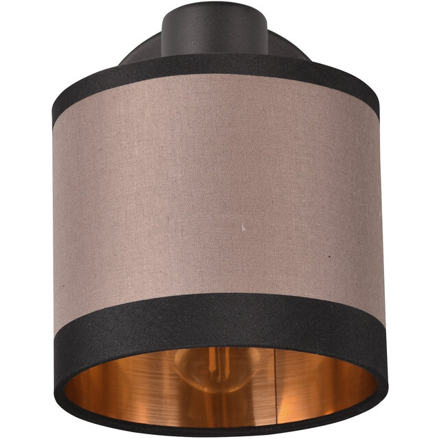 Mat zwarte LED wandlamp met E14 fitting, 10W vermogen en geïntegreerde schakelaar in modern design