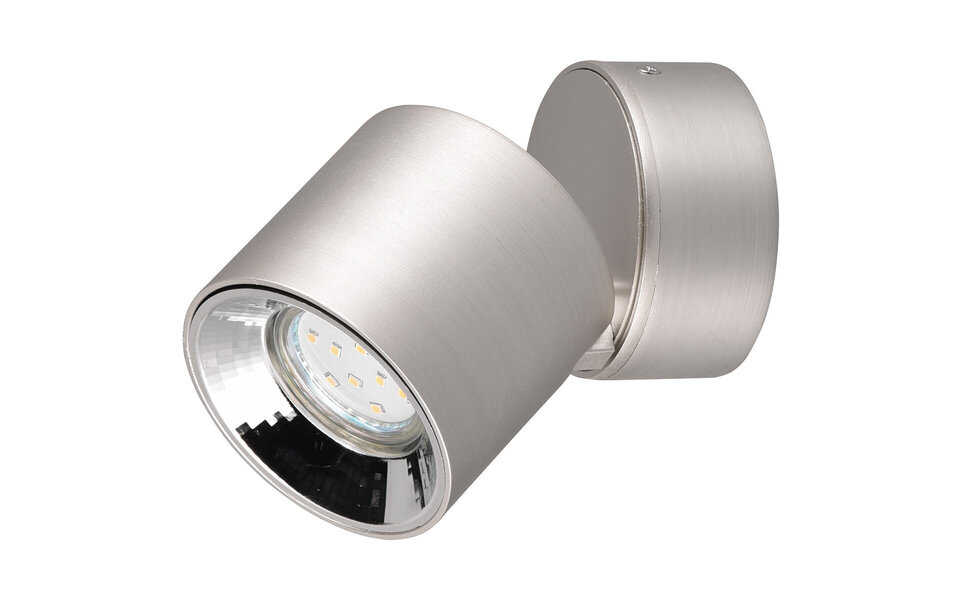 HLW LED LED Wall Lamp Matte Nickel - Metal Floor Lamp with GU10 Fitting for Efficient LED Lighting