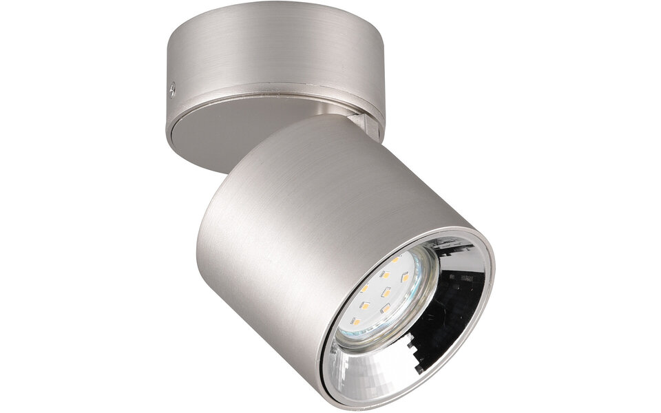 HLW LED LED Wall Lamp Matte Nickel - Metal Floor Lamp with GU10 Fitting for Efficient LED Lighting