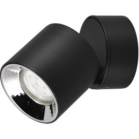LED wandlamp | Tot 10W | GU10 | Rond | Mat Zwart | Metaal LED wandlamp | Tot 10W | GU10 | Rond | Mat Zwart | Metaal