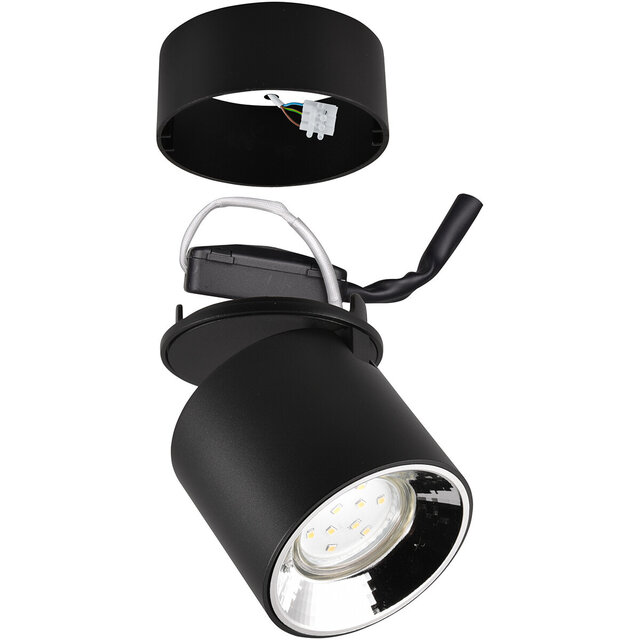 HLW LED Stylish LED Wall Lamp Matte Black with GU10 Fitting - Durable Metal