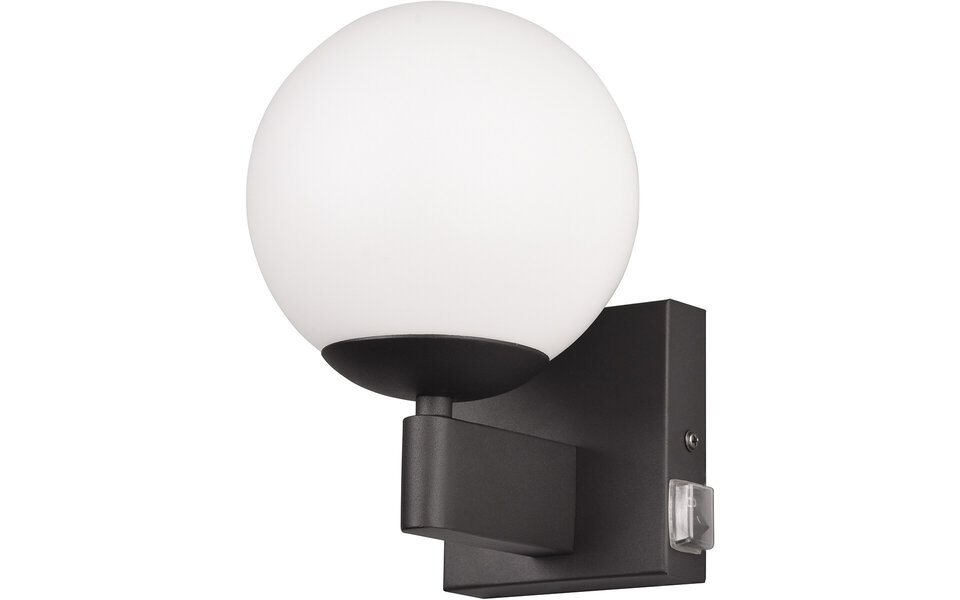 HLW LED Trion Aluk LED Wall Lamp - Matte Black Metal Floor Lamp with E14 Fitting