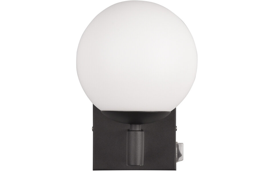 HLW LED Trion Aluk LED Wandlamp - Mat Zwarte Metalen Vloerlamp met E14 Fitting