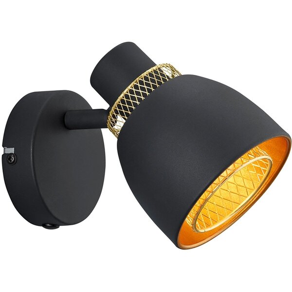 HLW LED LED Wandspot Mat Zwart - Metalen LED Vloerlamp en LED Spot met E14 Fitting HLW LED LED Wandspot Mat Zwart - Metalen LED Vloerlamp en LED Spot met E14 Fitting