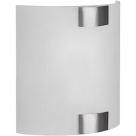 LED wall lamp | 40W | E27 | Square | Matte nickel | Metal LED wall lamp | 40W | E27 | Square | Matte nickel | Metal