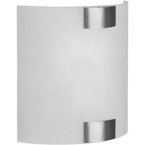 LED wandlamp | 40W | E27 | Vierkant | Mat nikkel | Metaal LED wandlamp | 40W | E27 | Vierkant | Mat nikkel | Metaal