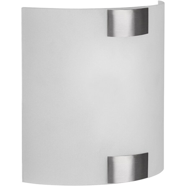 HLW LED LED Wandlamp Mat Nikkel - Strak Vierkant Metalen Design & E27 Fitting HLW LED LED Wandlamp Mat Nikkel - Strak Vierkant Metalen Design & E27 Fitting