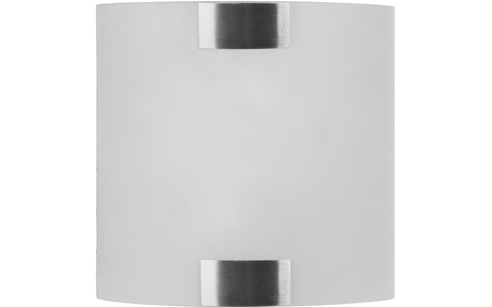 HLW LED LED Wandlamp Mat Nikkel - Strak Vierkant Metalen Design & E27 Fitting HLW LED LED Wandlamp Mat Nikkel - Strak Vierkant Metalen Design & E27 Fitting