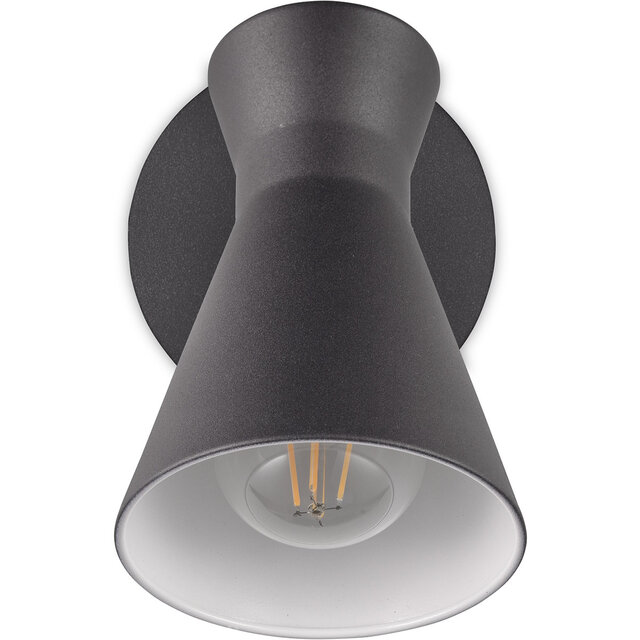 HLW LED Modern LED Wall Lamp Matte Black - Metal Floor Lamp & LED Lamp E27 Fitting