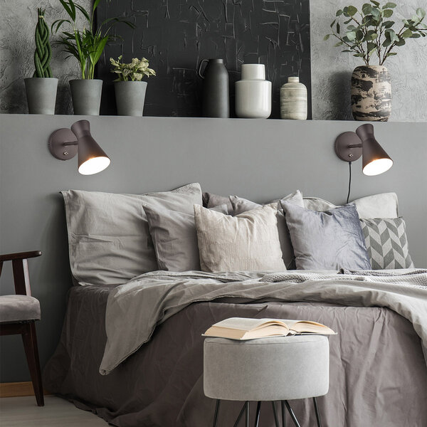 HLW LED Moderne LED Wandlamp Mat Zwart - Metalen Vloerlamp & LED Lamp E27 Fitting HLW LED Moderne LED Wandlamp Mat Zwart - Metalen Vloerlamp & LED Lamp E27 Fitting