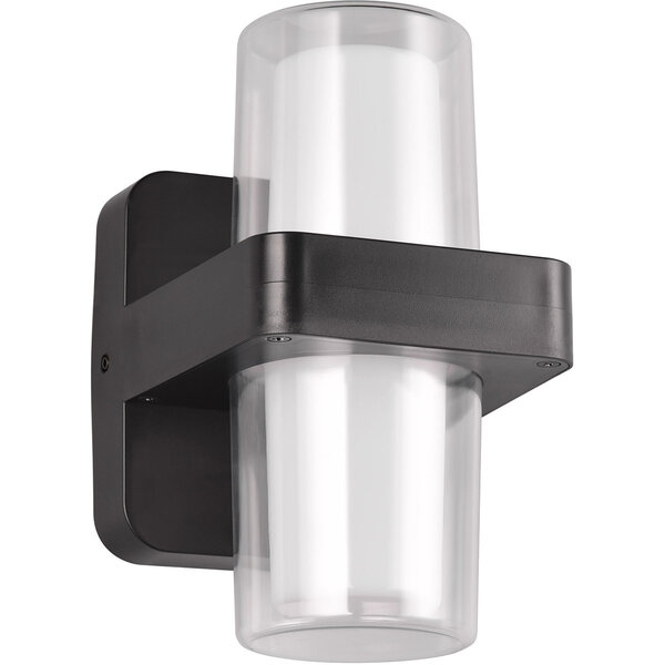 HLW LED LED Wandlamp Mat Zwart - 2 Lichtpunten, Warm Wit 3000K, 3.5W LED Wandlamp HLW LED LED Wandlamp Mat Zwart - 2 Lichtpunten, Warm Wit 3000K, 3.5W LED Wandlamp