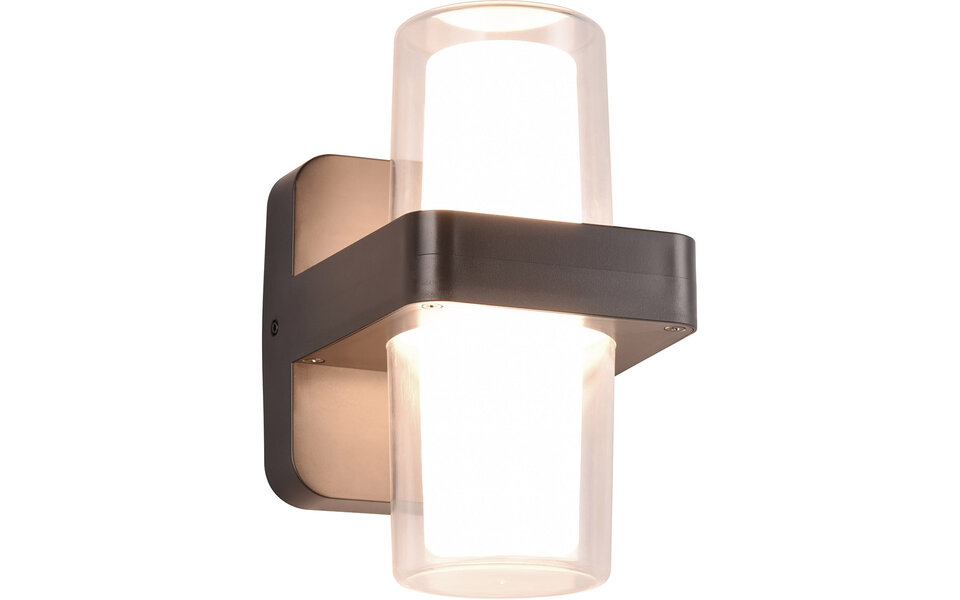 HLW LED LED Wall Lamp Matte Black - 2 Light Points, Warm White 3000K, 3.5W LED Wall Lamp