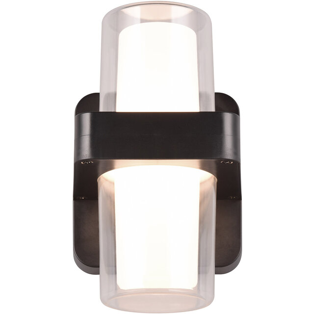 HLW LED LED Wall Lamp Matte Black - 2 Light Points, Warm White 3000K, 3.5W LED Wall Lamp