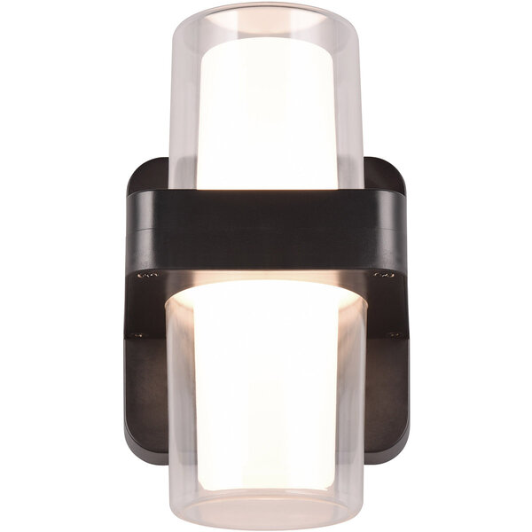 HLW LED LED Wandlamp Mat Zwart - 2 Lichtpunten, Warm Wit 3000K, 3.5W LED Wandlamp HLW LED LED Wandlamp Mat Zwart - 2 Lichtpunten, Warm Wit 3000K, 3.5W LED Wandlamp