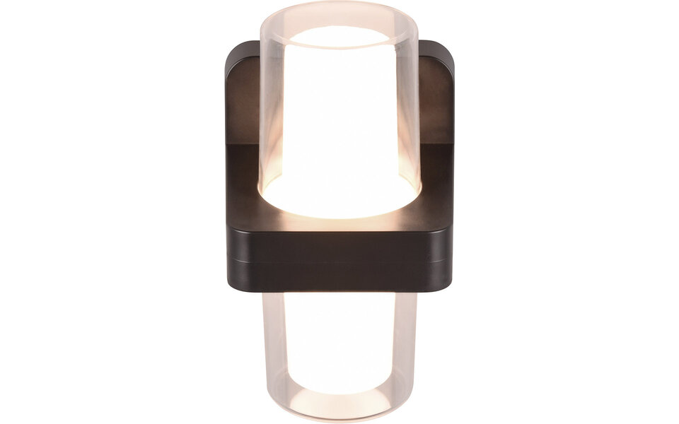 HLW LED LED Wall Lamp Matte Black - 2 Light Points, Warm White 3000K, 3.5W LED Wall Lamp