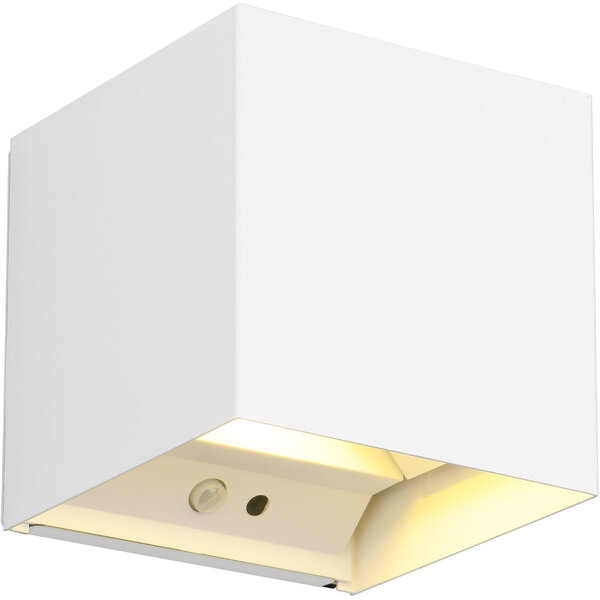 HLW LED LED Wandlamp met Sensor - Metalen Witte Vloerlamp 5W LED, Warm Wit 2700K-3000K, Tuin Wandlamp HLW LED LED Wandlamp met Sensor - Metalen Witte Vloerlamp 5W LED, Warm Wit 2700K-3000K, Tuin Wandlamp