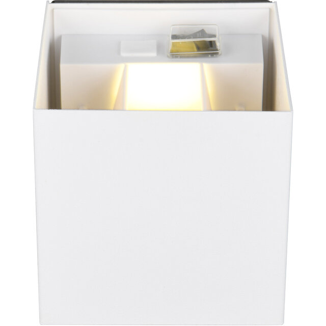 HLW LED LED Wall Lamp with Sensor - Metal White Floor Lamp 5W LED, Warm White 2700K-3000K, Garden Wall Lamp HLW LED LED Wall Lamp with Sensor - Metal White Floor Lamp 5W LED, Warm White 2700K-3000K, Garden Wall Lamp