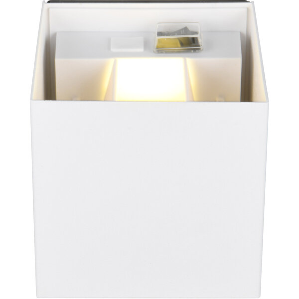 HLW LED LED Wandlamp met Sensor - Metalen Witte Vloerlamp 5W LED, Warm Wit 2700K-3000K, Tuin Wandlamp HLW LED LED Wandlamp met Sensor - Metalen Witte Vloerlamp 5W LED, Warm Wit 2700K-3000K, Tuin Wandlamp