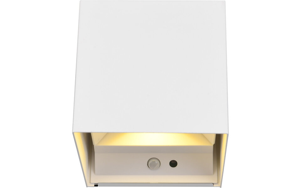 HLW LED LED Wandlamp met Sensor - Metalen Witte Vloerlamp 5W LED, Warm Wit 2700K-3000K, Tuin Wandlamp HLW LED LED Wandlamp met Sensor - Metalen Witte Vloerlamp 5W LED, Warm Wit 2700K-3000K, Tuin Wandlamp