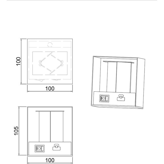 HLW LED LED Wall Lamp with Sensor - Metal White Floor Lamp 5W LED, Warm White 2700K-3000K, Garden Wall Lamp HLW LED LED Wall Lamp with Sensor - Metal White Floor Lamp 5W LED, Warm White 2700K-3000K, Garden Wall Lamp