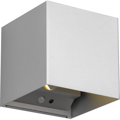 LED Wandlamp met Sensor 5W – Warm Wit 3000K – Titaan Metalen Tuinverlichting LED Wandlamp met Sensor 5W – Warm Wit 3000K – Titaan Metalen Tuinverlichting