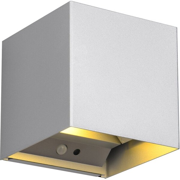 HLW LED LED Wandlamp met Sensor 5W – Warm Wit 3000K – Titaan Metalen Tuinverlichting HLW LED LED Wandlamp met Sensor 5W – Warm Wit 3000K – Titaan Metalen Tuinverlichting