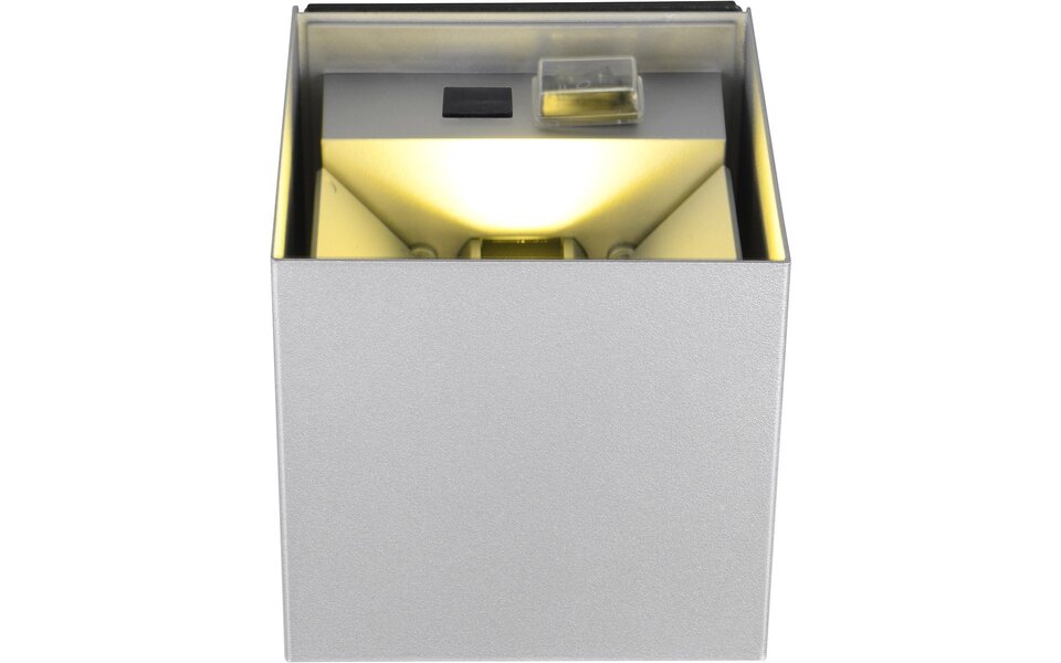 HLW LED LED Wall Lamp with Sensor 5W – Warm White 3000K – Titanium Metal Garden Lighting