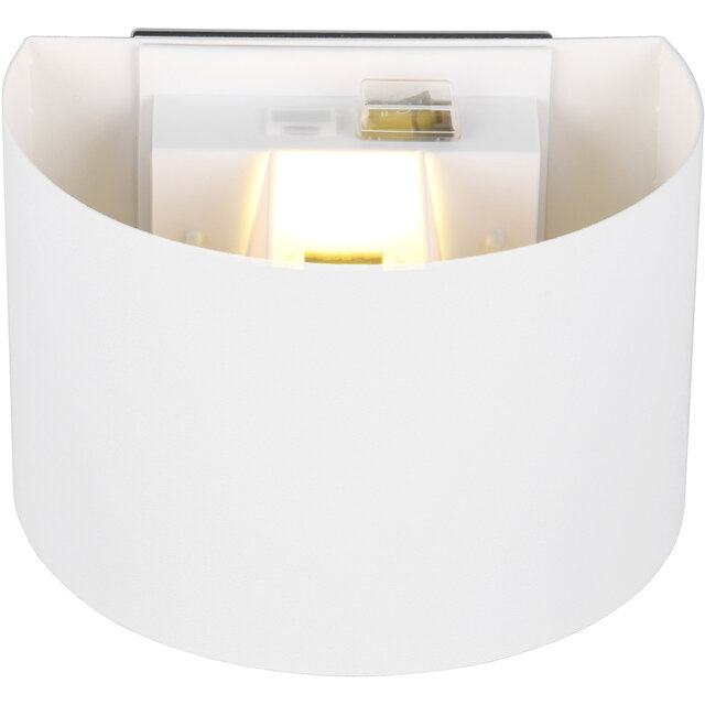 HLW LED LED Wall Lamp With Sensor - Matte White Metal Floor Lamp 5W Warm White 2700K-3000K