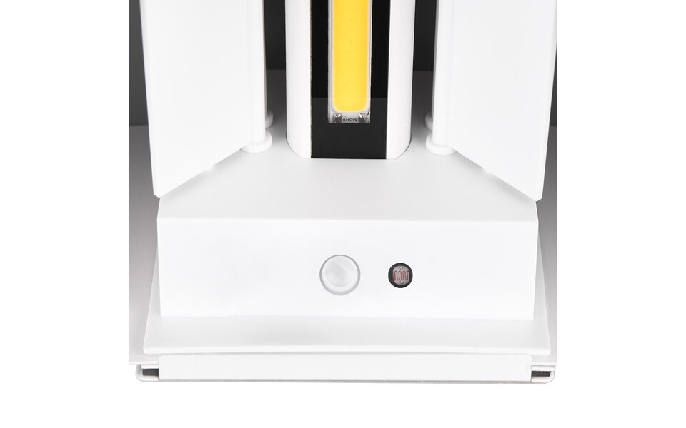 HLW LED LED Wall Lamp With Sensor - Matte White Metal Floor Lamp 5W Warm White 2700K-3000K