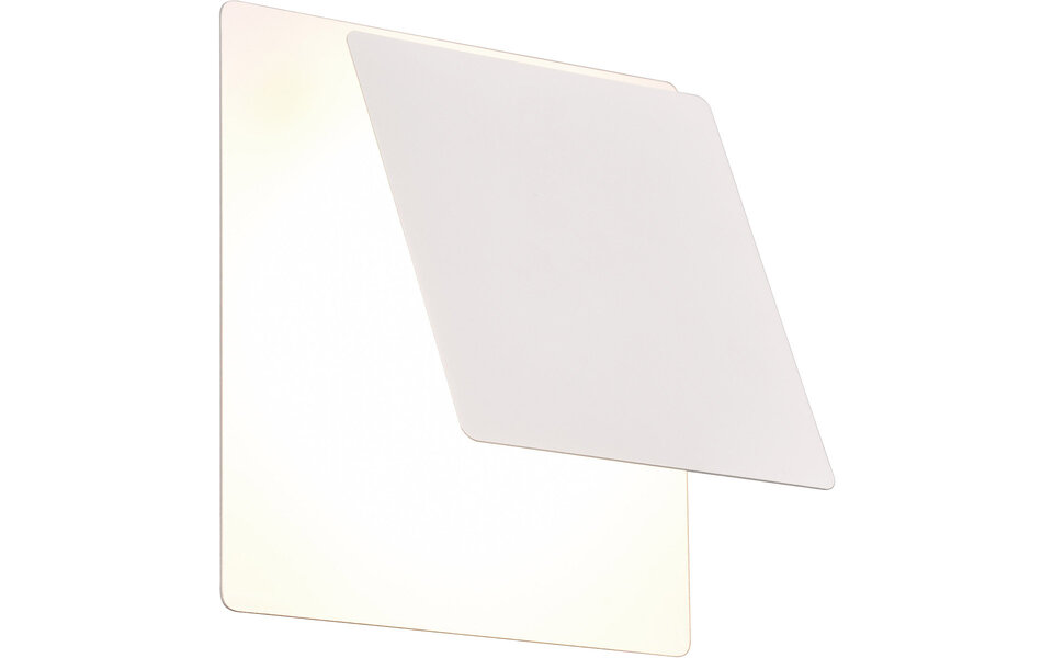 HLW LED LED Wandlamp Mat Wit | 6W LED, Warm Wit 2700K–3000K | Metalen Vloerlamp