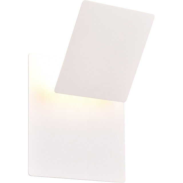 HLW LED LED Wandlamp Mat Wit | 6W LED, Warm Wit 2700K–3000K | Metalen Vloerlamp